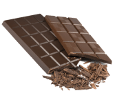 Дві плитки чорного шоколаду