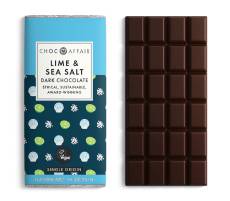 Lime and sea salt dark chocolate